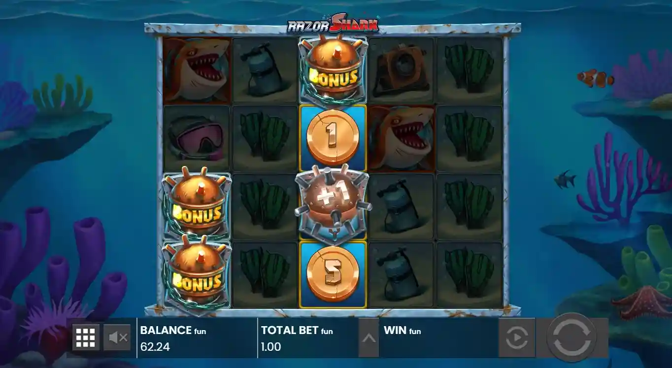 Razor Shark Bonus Features erklärt